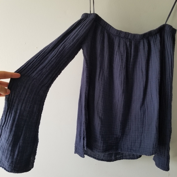 Cloth and Stone Gauzy Off the Shoulders Top - Picture 1 of 5